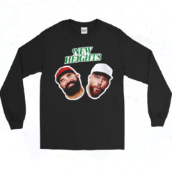 New Heights Podcast Jason Kelce And Travis Kelce Long Sleeve Tshirt