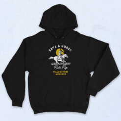 Save A Horse Ride A Cowboy Yellowstone Vintage Graphic Hoodie