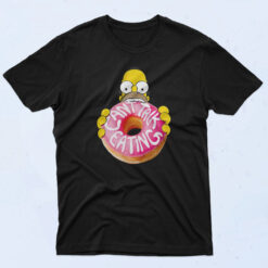 Simpsons Homer Can't Talk Eating 90s Oversized T shirt
