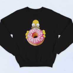 Simpsons Homer Can't Talk Eating Cotton Sweatshirt