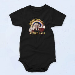 Support Your Local Street Cats 90s Baby Onesie