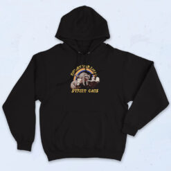 Support Your Local Street Cats Vintage Graphic Hoodie